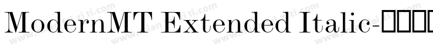 ModernMT Extended Italic字体转换